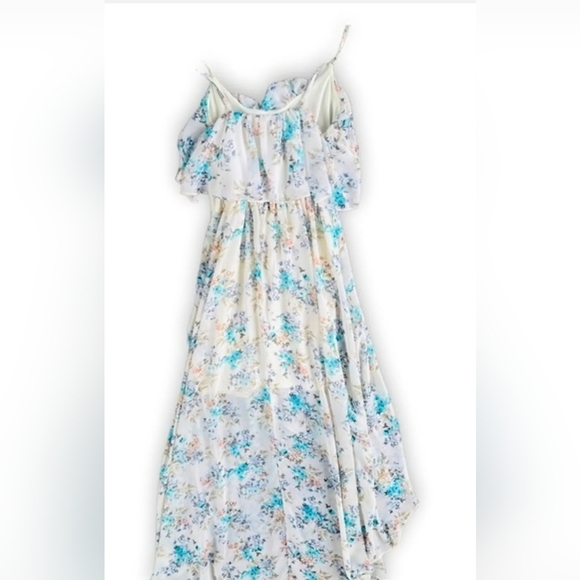 Disney Dresses & Skirts - DISNEY Cinderella High-lo Cream/Pastel Floral Dress Sz XS Cottagecore Boho Chic